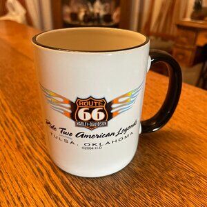 Harley-Davidson Route 66 Tulsa, Oklahoma Souvenir Coffee Cup Mug